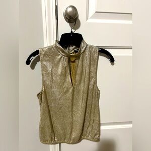 Express New Shimmery Gold Top